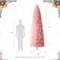 9ft. Unlit Pink Pencil Tinsel Artificial Christmas Tree